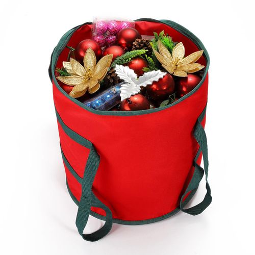 VINSANI Red Storage Bag with Handles (For Christmas / General Storage)
