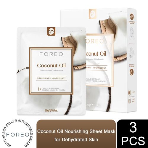 FOREO Sheet Mask with Coconut Oil Extracts - 3 Pcs