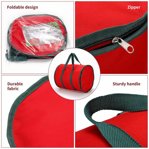 VINSANI Red Storage Bag with Handles (For Christmas / General Storage)