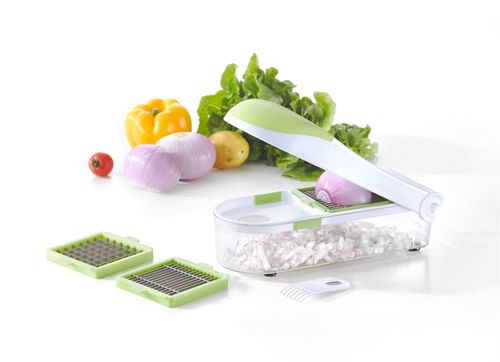 VINSANI Green and White Multi-grater with 2x Grate Plates